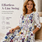 ✨Hot Sale 50% OFF 🌺Women's Floral Print 3/4 Sleeve Midi Dress with Pockets
