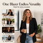 Women's Casual Blazer with Contrast Cuffs