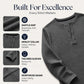 ⌛Limited-Time Offer-Men's Waffle Knit Long Sleeve Henley Shirt