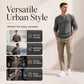 ⌛Limited-Time Offer-Men's Waffle Knit Long Sleeve Henley Shirt