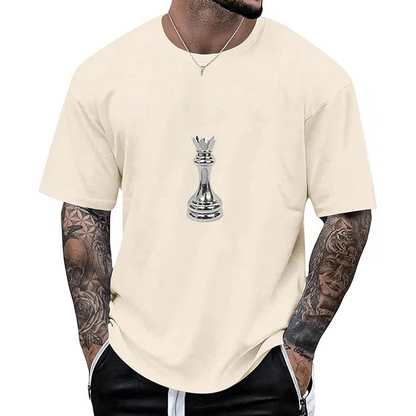 Men's Chess Graphic Crew Neck T-Shirt