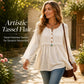 🌸Hot Sale 50% OFF💖Women's Casual Loose Long Sleeve Fringe Top