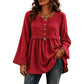 🌸Hot Sale 50% OFF💖Women's Casual Loose Long Sleeve Fringe Top
