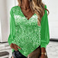 50% OFF NOW 🌺 Women's Elegant Sequin V-Neck Top
