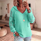 🌸Hot Sale 50% OFF💖Women's Chic Lace Sleeve Hooded Sweater
