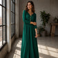 🌸Hot Sale 50% OFF💖Women's V-Neck Button Pleated Dress