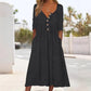 🌸Hot Sale 50% OFF💖Women's V-Neck Button Pleated Dress