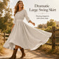 👗 50% OFF NOW! Women’s Casual 3/4 Sleeve Cotton Linen Cinched Waist Maxi Dress