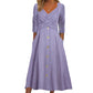 👖 LIMITED-TIME 50% OFF! ✨ Women's Casual Cross-Front V-Neck Cotton Dress