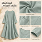 👗 50% OFF NOW! Women's Solid Color Long Sleeve Dress