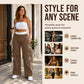 ⏰Last Day Sale 55% Off  👖 Women's Side Stripe Straight-Leg Cargo Pants