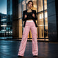 ⏰Last Day Sale 55% Off  👖 Women's Side Stripe Straight-Leg Cargo Pants