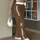 ⏰Last Day Sale 55% Off  👖 Women's Side Stripe Straight-Leg Cargo Pants
