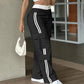 ⏰Last Day Sale 55% Off  👖 Women's Side Stripe Straight-Leg Cargo Pants