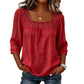 Hot Sale 50% OFF💖Women’s Square Neck Lace Crochet Blouse
