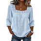 Hot Sale 50% OFF💖Women’s Square Neck Lace Crochet Blouse
