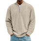 ✨New Arrival: Limited Time 50% Off!⏰️Men's Corduroy Quarter-Zip Pullover Sweatshirt Casual Stand Collar Long Sleeve Top