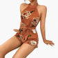 🌸 50% OFF NOW!Women's Halter Neck Floral Print Jumpsuit