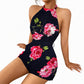 🌸 50% OFF NOW!Women's Halter Neck Floral Print Jumpsuit