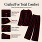 Women’s Soft Plush Velvet Co‑ord Lounge Set, Relaxed Flattering Two‑Piece Outfit for Home & Casual Outings