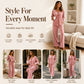 Women’s Soft Plush Velvet Co‑ord Lounge Set, Relaxed Flattering Two‑Piece Outfit for Home & Casual Outings