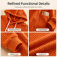 ⌛Limited-Time Offer-Women's Waffle Knit Loose Hooded Sweatshirt with Pockets
