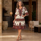 🌸 50% OFF NOW! Women’s Bohemian V-Neck Tiered Ruffle Dress
