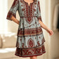 🌸 50% OFF NOW! Women’s Bohemian V-Neck Tiered Ruffle Dress
