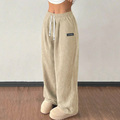 🎁 50% OFF NOW! ✨Women's Corduroy Wide-Leg Pants with Drawstring