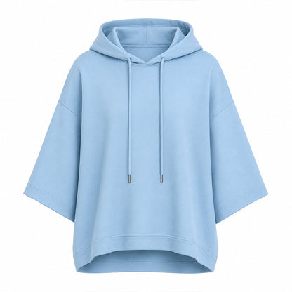 🥳AUTUMN HOT SALE🥳🍂50K+ SOLD!💥50% OFF! 💃Women's Loose Fit Wide Sleeve Hoodie Casual Sweatshirt – Relaxed Pullover Top for Fall & Everyday Wear