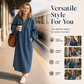 Women's Long Lantern Sleeve Maxi Denim Dress ✨𝘉𝘶𝘺 𝘢𝘯𝘺 2 𝘢𝘯𝘥 𝘨𝘦𝘵 𝘢𝘯 𝘦𝘹𝘵𝘳𝘢 8% 𝘥𝘪𝘴𝘤𝘰𝘶𝘯𝘵