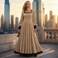 👗 Women's Vintage Square Neck Velvet Dress – Timeless Elegance Meets Luxe Comfort