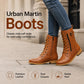 🥾 Women's Round Toe Chunky Heel Martin Boots – Chic Autumn Style & Everyday Comfort