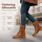 👢 Stable Steps, Easy Zip | Women's Round-Toe Chunky-Heel Martin Boots