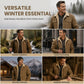 Men’s Casual Sherpa Utility Cargo Jacket