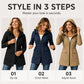 🧥 Women’s Waterproof Hooded Rain Jacket 🌧️ Lightweight Waterproof Windbreaker