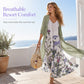 🌸 50% OFF NOW! Women’s Boho Floral Maxi Dress & Cover-Up Set