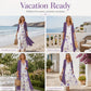 🌸 50% OFF NOW! Women’s Boho Floral Maxi Dress & Cover-Up Set