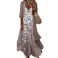 🌸 50% OFF NOW! Women’s Boho Floral Maxi Dress & Cover-Up Set