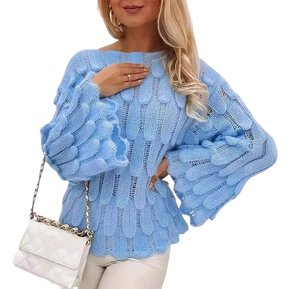 Hot Sale 50% OFF💖Women's Hollow Out Slouchy Knit Sweater