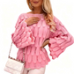 Hot Sale 50% OFF💖Women's Hollow Out Slouchy Knit Sweater