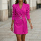 🌸 50% OFF NOW!Women's Elegant Double-Breasted Blazer Dress