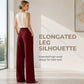 Women's High Waisted Suit Pants with Elastic Back