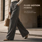 Women's High Waisted Suit Pants with Elastic Back