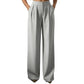 Women's High Waisted Suit Pants with Elastic Back
