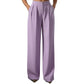 Women's High Waisted Suit Pants with Elastic Back