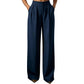 Women's High Waisted Suit Pants with Elastic Back