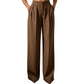 Women's High Waisted Suit Pants with Elastic Back