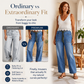 Women's Vertical Striped Stretchy Denim Pants