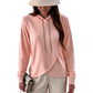 Women's Casual Irregular Hem Hooded Sweatshirt